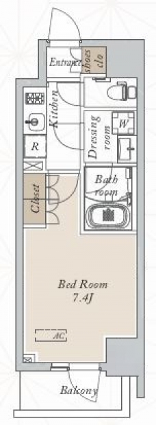 オープンブルーム川口の間取り図