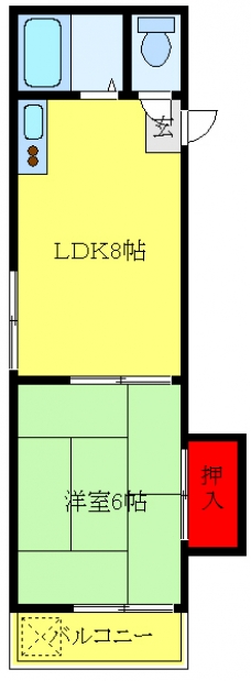 ハイツ山田の間取り図