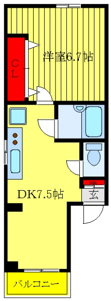 サクラコーポの間取り図