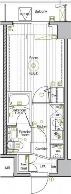 グランヴァンプレミアムイースト川口の間取り図
