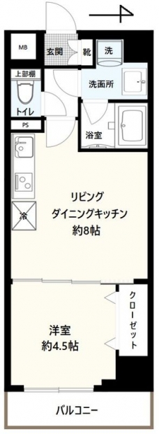 DIPS大山中丸町の間取り図