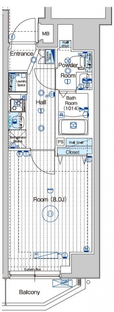 マキシヴシーン南千住の間取り図