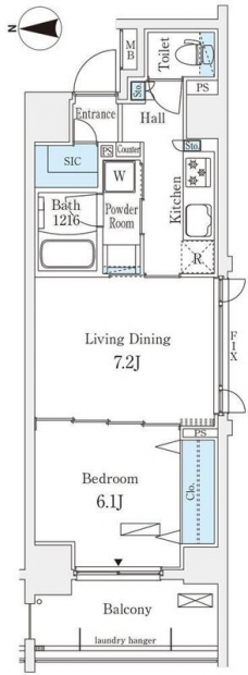 アーバンプレミア秋葉原の間取り図
