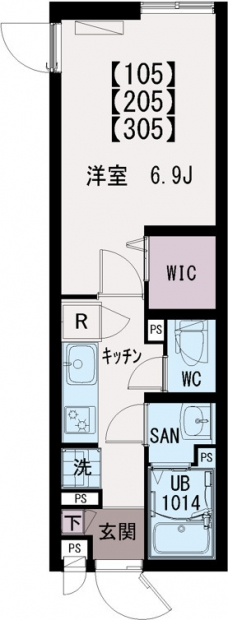 IXO東尾久の間取り図
