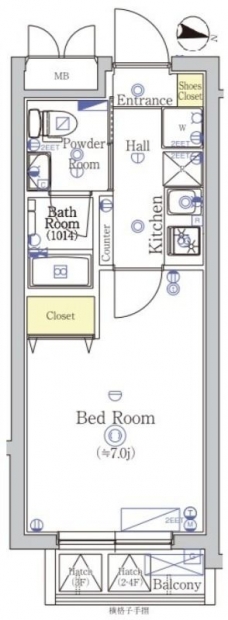 SHOKEN　Residence西川口の間取り図