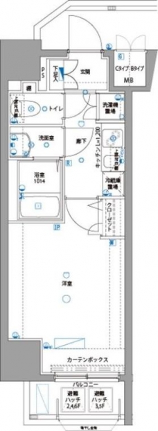 パティーナ新板橋の間取り図