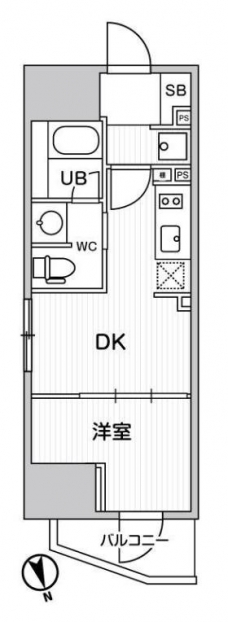 ディームス上野の間取り図