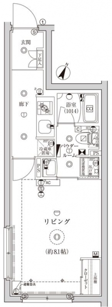 ＣＲＥＡＴＩＦ池袋の間取り図