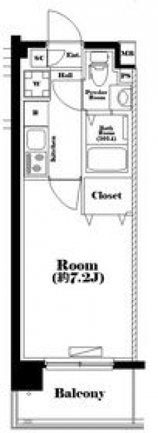 プレール・ドゥーク西川口Ⅱの間取り図