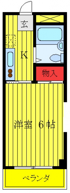 コーポオカダの間取り図