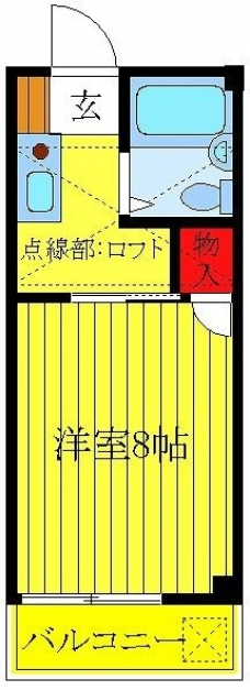 メゾンタケバの間取り図