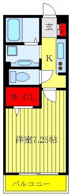 シェルハウス上中里Bの間取り図