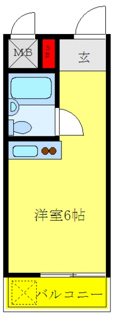カエサル千早町の間取り図