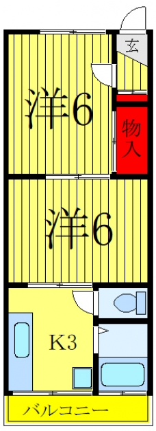 ハイムマロンプレーンⅠの間取り図