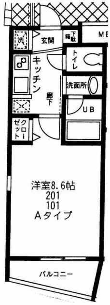 ラージベルティの間取り図
