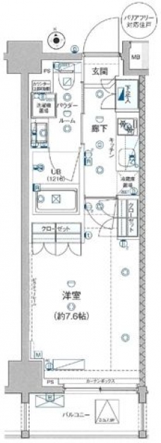 GENOVIA板橋 west green veilの間取り図