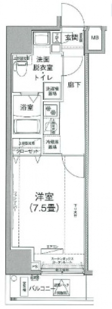 アイルプレミアム文京六義園の間取り図