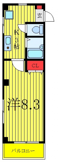 レフア南常盤台の間取り図