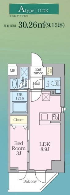ルフォンリヴェント板橋西台の間取り図