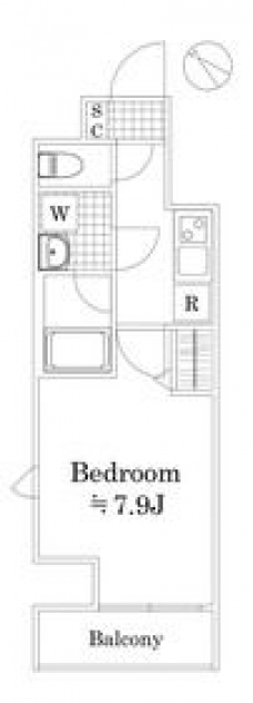 アンベリール西川口の間取り図