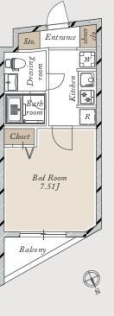 Ｌａ　Ｄｏｕｃｅｕｒ赤塚の間取り図