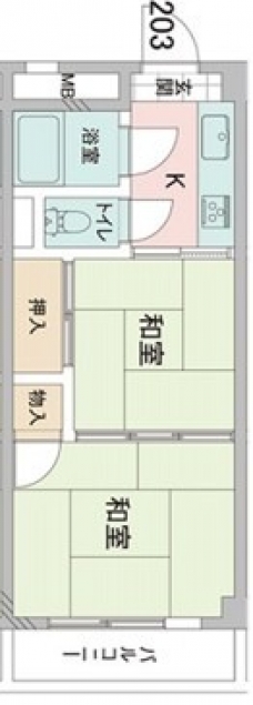 パークフラッツ舎人の間取り図