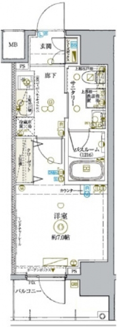 KDXレジデンス池袋ウエストの間取り図