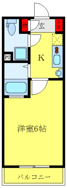 アビタシオンロセオの間取り図