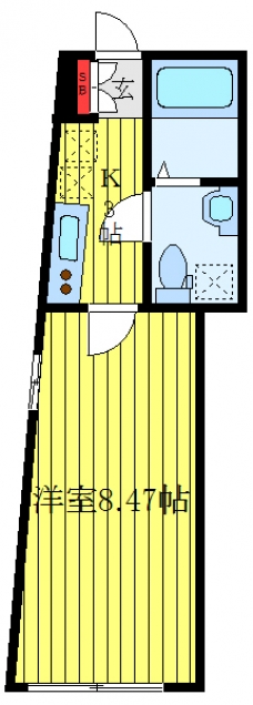 フュージョン板橋本町の間取り図
