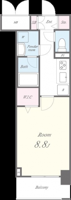 クロシェットプラースの間取り図