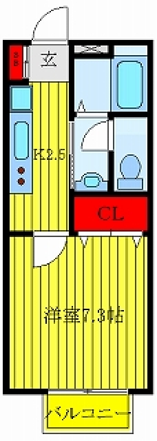 ヴィラス中十条の間取り図