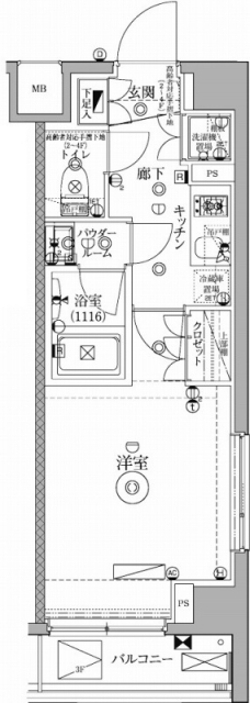 セジョリ池袋Westの間取り図