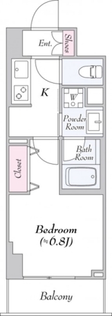 ロイジェント志村坂上の間取り図