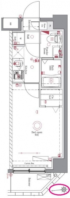 REXZY西川口AZ Ⅳの間取り図