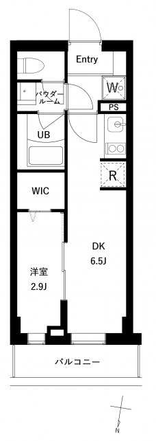 プレセダン千駄木の間取り図