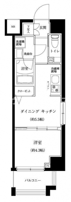 パティーナ十条Ｄｕｏの間取り図