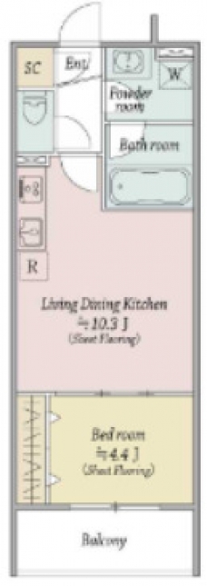 ＭＯＣＸＩＯＮ扇の間取り図