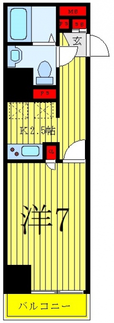 アイルプレミアム千駄木の間取り図