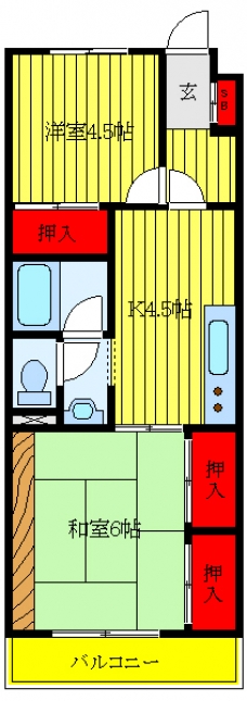 清水マンションの間取り図