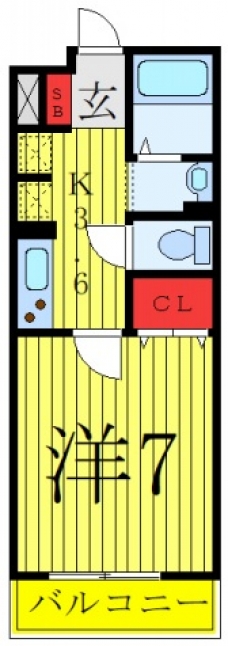 フルールさくらⅡの間取り図