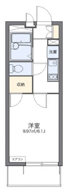 レオパレスカーサGOYAの間取り図