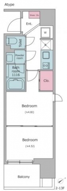 ライトテラス上野の間取り図