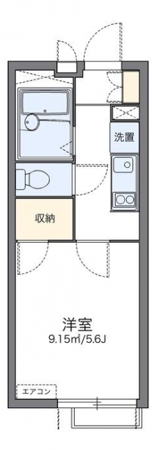レオパレスミツホ第３ビルの間取り図