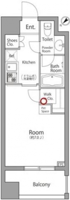 レジディア池袋ウエストの間取り図