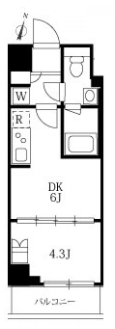 ハーモニーレジデンス＃０９５の間取り図