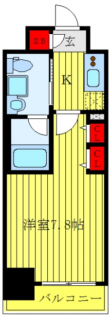 ＡＸＡＳ池袋レジデンスの間取り図