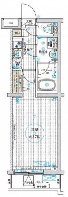 ベルグレードNFの間取り図