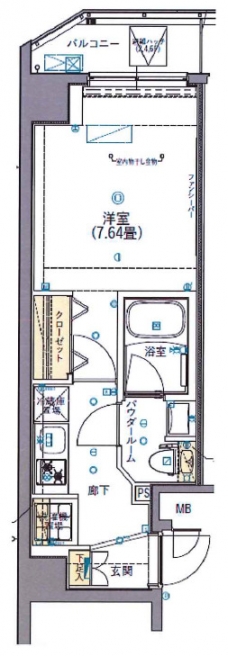 ＳＨＯＫＥＮ　ｒｅｓｉｄｅｎｃｅ早稲田の間取り図