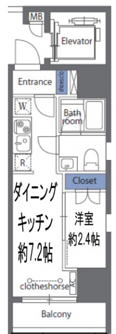 ＲＯＸＩＳ日暮里の間取り図