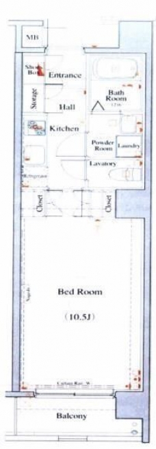 エクセリア秋葉原の間取り図